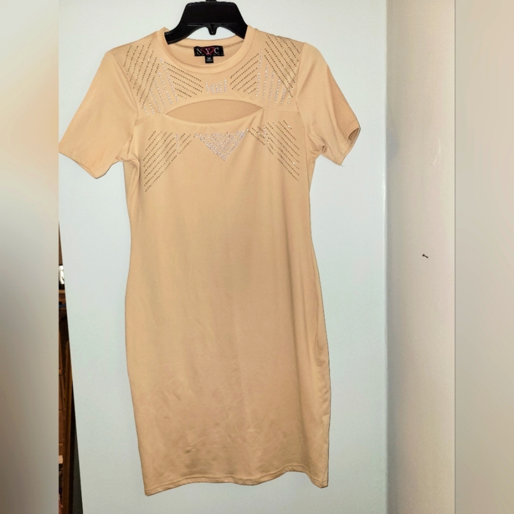 Fitted Cream Dress